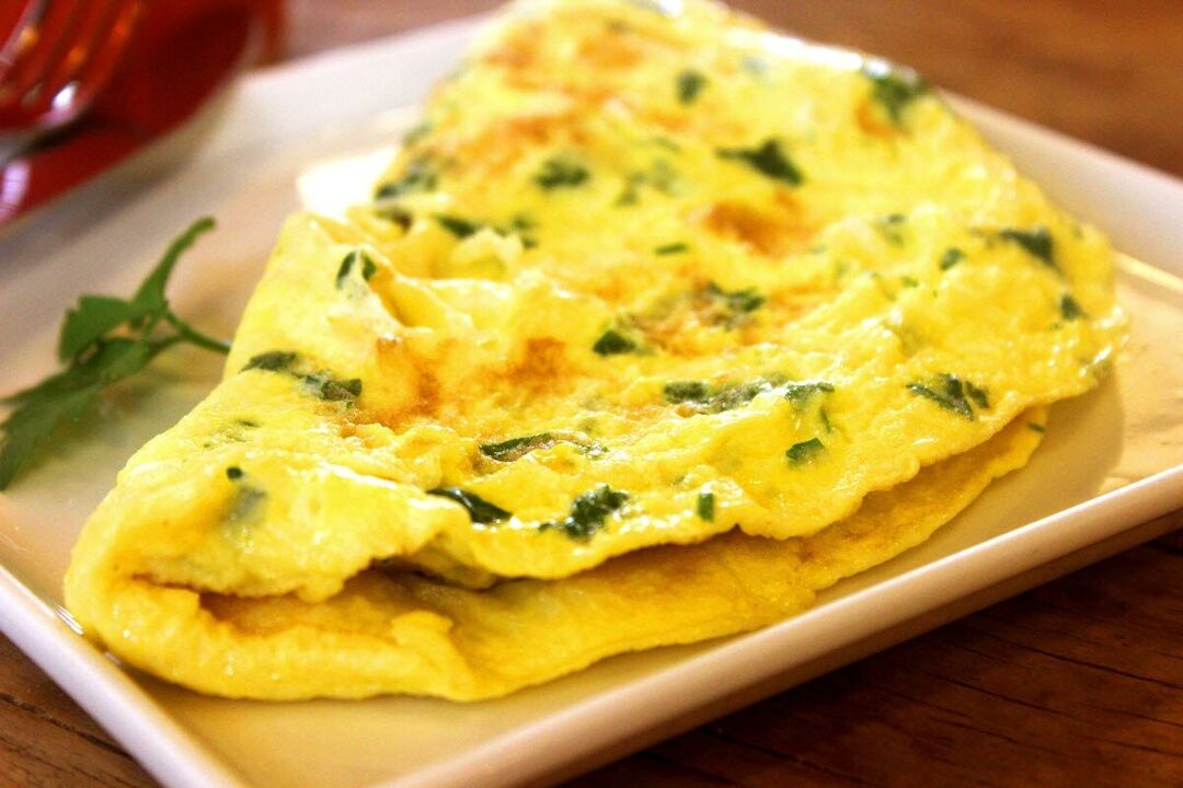 Omlet je dijetalno jelo od jaja dopušteno za pacijente s pankreatitisom
